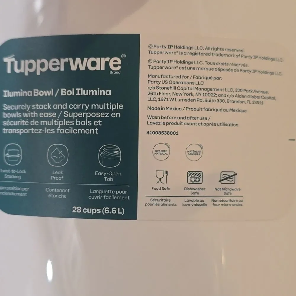 Tupperware‎ Ilumina 28 Cup Bowl